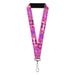 Lanyard - 1.0" - MEAN GIRLS Quotes and Plastics Animal Ears Collage Pink Lanyards Paramount Pictures   
