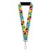 Lanyard - 1.0" - UNO Cards Stacked Collage Multi Color Lanyards Mattel   