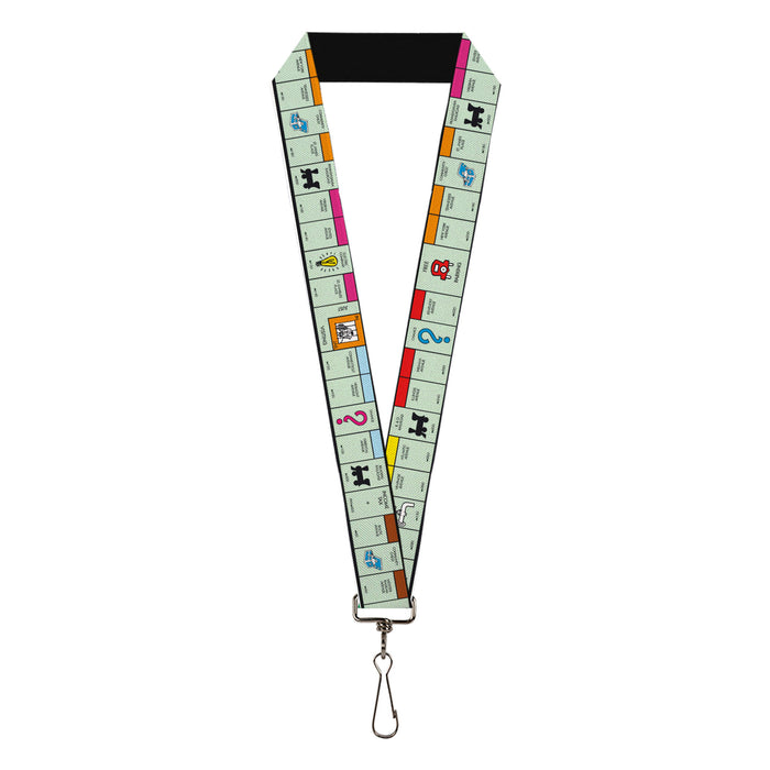 Lanyard - 1.0" - Monopoly Game Board Space Blocks Lanyards Hasbro   