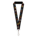 Lanyard - 1.0" - Masters of the Universe Heroes and Villains Faces Black Lanyards Mattel   