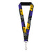 Lanyard - 1.0" - HE-MAN and SKELETOR Face Off Pose and Text Black/Grays/Blue/Yellow Lanyards Mattel   