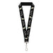 Lanyard - 1.0" - Rick and Morty Rick GET BACK IN THE CAR Pose Black/White Lanyards Rick and Morty   