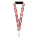 Lanyard - 1.0" - Ren and Stimpy Single and Group Poses Pink Lanyards Nickelodeon   