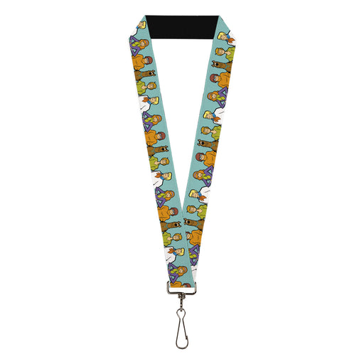 Lanyard - 1.0" - Scooby Doo Character Line Up Blue Lanyards Scooby Doo   