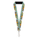 Lanyard - 1.0" - Scooby Doo Character Line Up Blue Lanyards Scooby Doo   