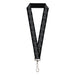 Lanyard - 1.0" - Supernatural Pentagram Stripe Black/White Lanyards Supernatural   