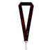 Lanyard - 1.0" - Supernatural DON'T TRY THIS AT HOME Quote and Icons Black/Red/Gray Lanyards Supernatural   