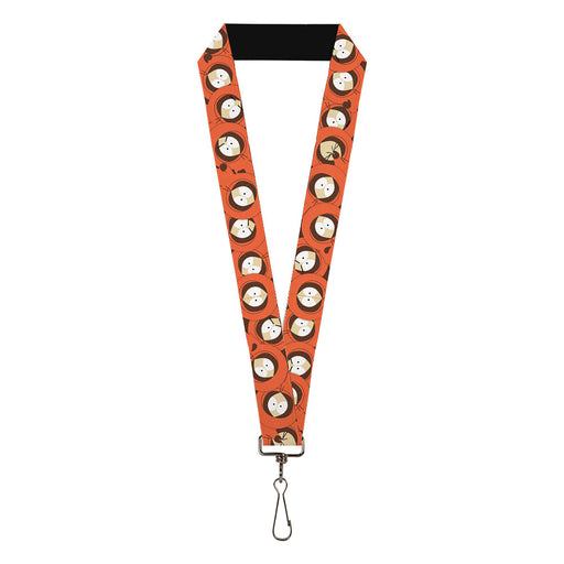 Lanyard - 1.0" - South Park Kenny Expressions Stacked Orange Lanyards Comedy Central   