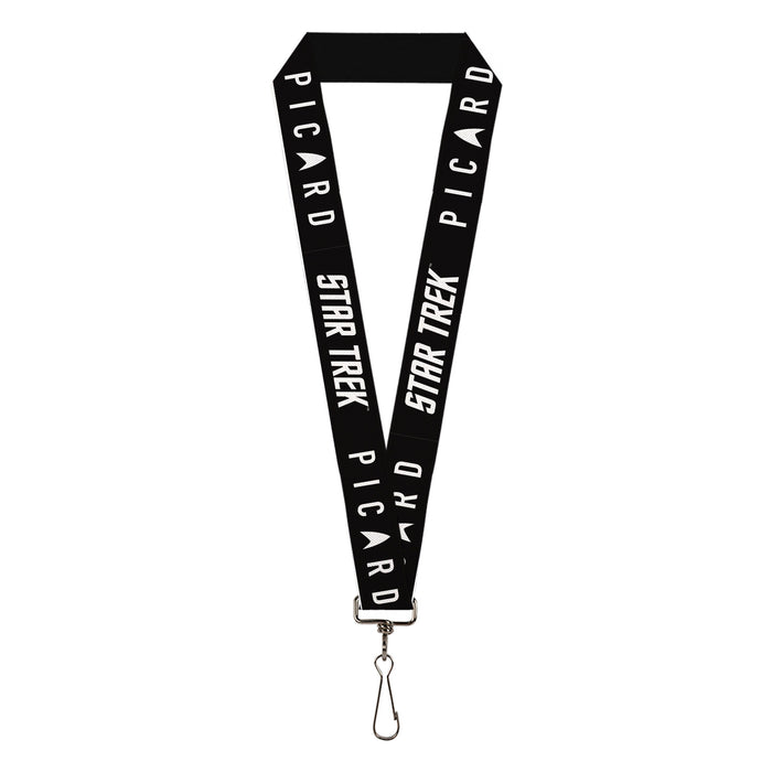 Lanyard - 1.0" - STAR TREK PICARD Title Logo Black/White Lanyards CBS Studios Inc.   