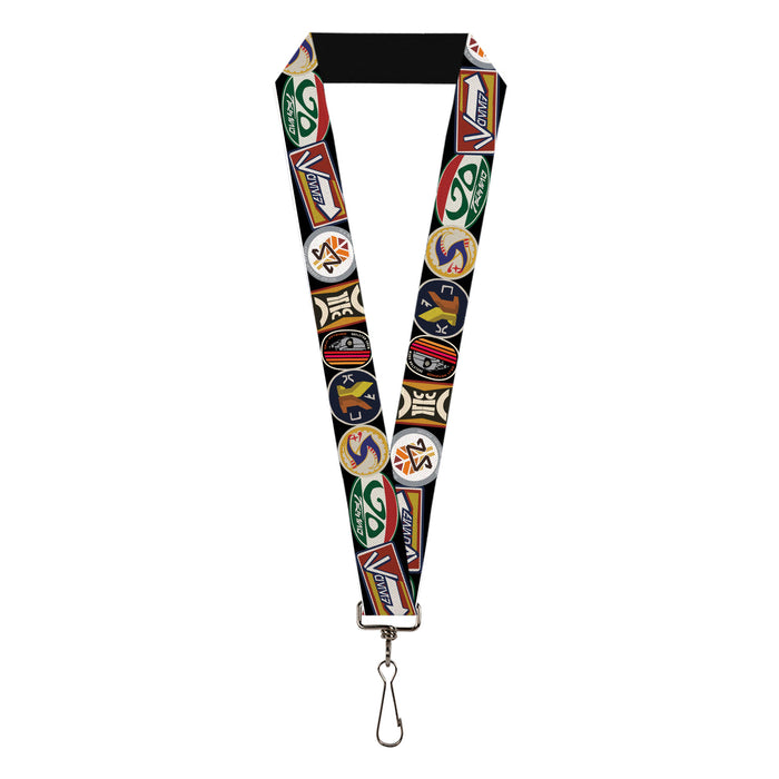 Lanyard - 1.0" - Star Wars Skeleton Crew Icons Collage Black Lanyards Star Wars