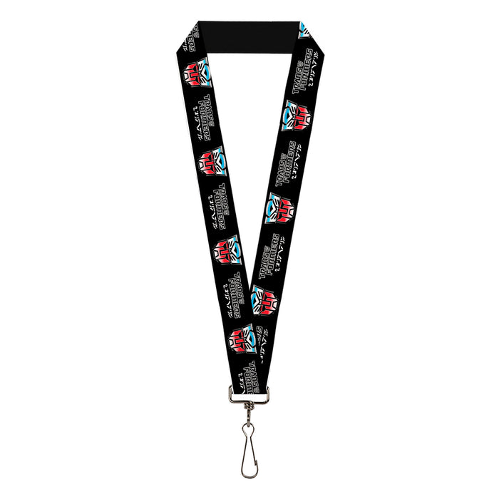 Lanyard - 1.0" - TRANSFORMERS Autobots Cybertronian Icon Black/Blues/Red/White Lanyards Hasbro   