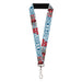 Lanyard - 1.0" - Transformers AUTOBOTS Optimus Prime Semi Truck Collage Light Blue Lanyards Hasbro   