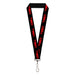 Lanyard - 1.0" - Toyota Racing Development TRD Logo Black/Red Lanyards Toyota