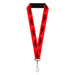 Lanyard - 1.0" - Toyota Racing Development TRD Logo Red/Black Lanyards Toyota