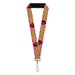 Lanyard - 1.0" - The Lost Boys David Heart Icon YOU'RE JUST MY (BLOOD) TYPE Pink/Yellow Lanyards Warner Bros. Horror Movies   