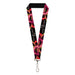 Lanyard - 1.0" - THE LOST BOYS Teeth Fangs Pose Title Logo Black/Reds/Yellows Lanyards Warner Bros. Horror Movies   