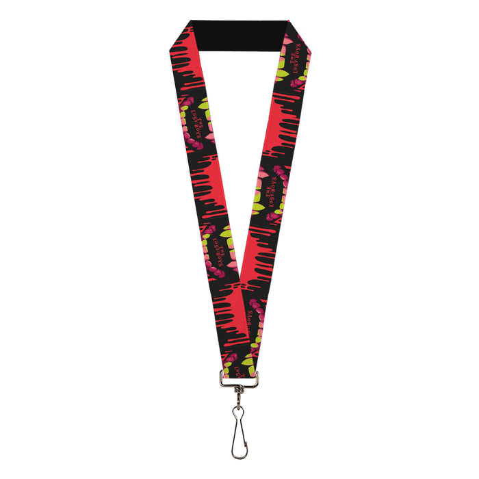 Lanyard - 1.0" - THE LOST BOYS Teeth Fangs Close-Up Title Logo Black/Reds/Yellows Lanyards Warner Bros. Horror Movies   