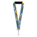 Lanyard - 1.0" - DEXTER'S LABORATORY Title Logo with Dexter and Dee Dee Expressions Blues Lanyards Warner Bros. Animation   