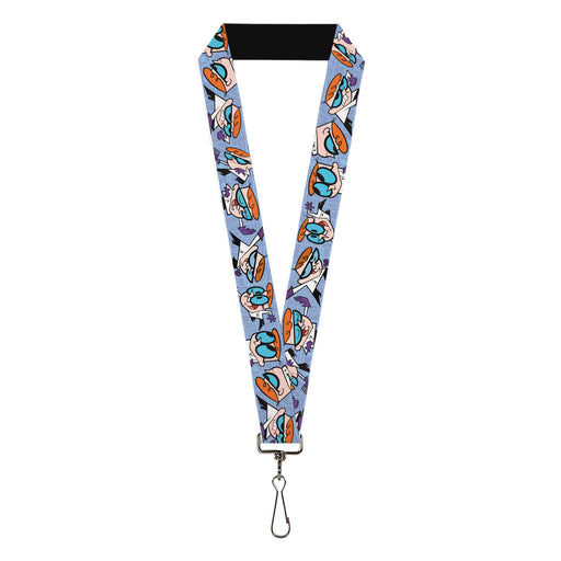 Lanyard - 1.0" - Dexter's Laboratory Dexter Poses Blues Lanyards Warner Bros. Animation   