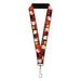 Lanyard - 1.0" - Samurai Jack Action Pose and Icons Blocks Reds/Black Lanyards Warner Bros. Animation   