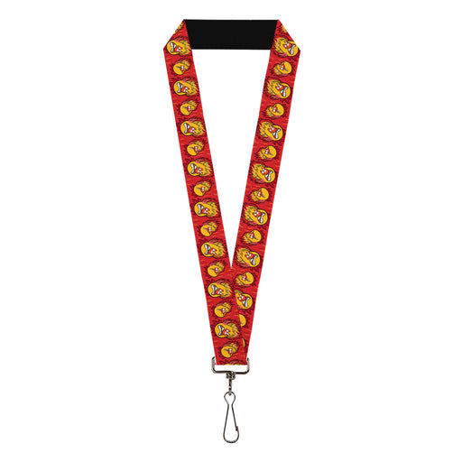 Lanyard - 1.0" - The Year Without a Santa Claus Heat Miser Face Collage Reds Lanyards Warner Bros. Holiday Movies   