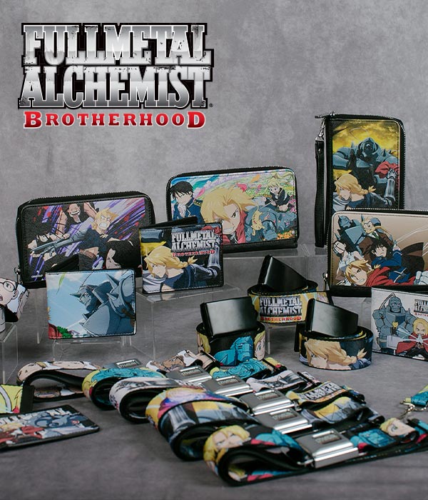 Fullmetal Alchemist Fashion Accessories Including Belts, Wallets, Lanyards