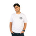 Men's T-Shirt - Buckle-Down Round Wings Logo and Buckle-Down Wings Logo White/Black Apparel Buckle-Down, Inc.   