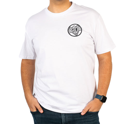 Men's T-Shirt - Buckle-Down Round Wings Logo and Buckle-Down Wings Logo White/Black Apparel Buckle-Down, Inc.   