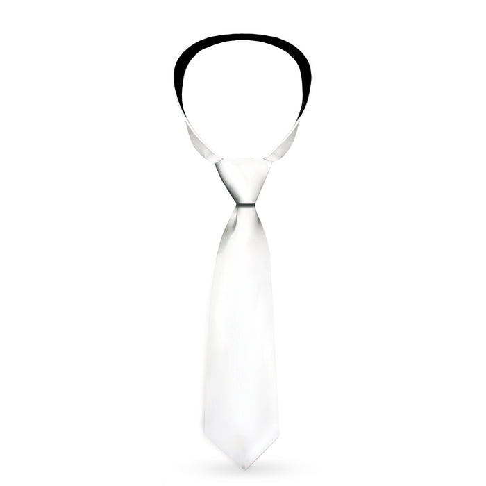 Buckle-Down Necktie - White Neckties Buckle-Down