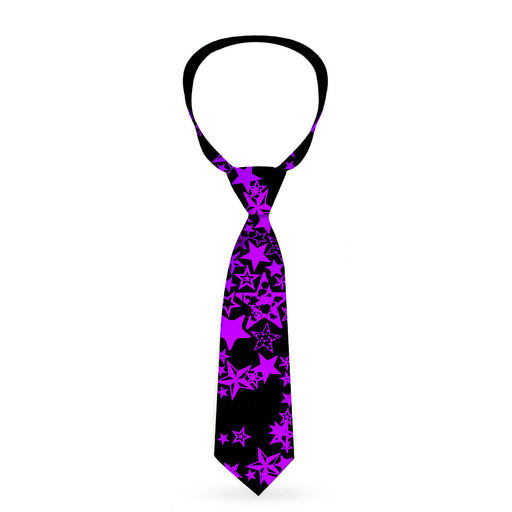 Buckle-Down Necktie - Stargazer Black/Purple Neckties Buckle-Down   