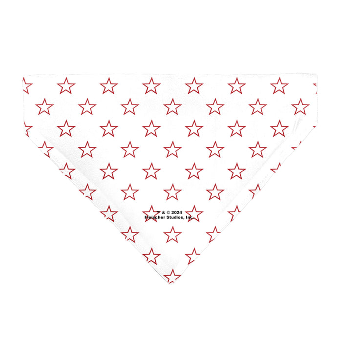 Pet Bandana - Bandana BETTY BOOP Face Heart and Text Stars White/Red Pet Bandanas Fleischer Studios, Inc.   