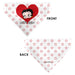 Pet Bandana - Bandana BETTY BOOP Face Heart and Text Stars White/Red Pet Bandanas Fleischer Studios, Inc.   