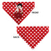 Pet Bandana - Bandana BETTY BOOP Seated Leg Kick Pose and Text Hearts Red/White Pet Bandanas Fleischer Studios, Inc.   