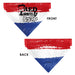 Pet Bandana - Bandana Betty Boop RED WHITE & BOOP Pose Americana Stripe Red/White/Blue/Black Pet Bandanas Fleischer Studios, Inc.   