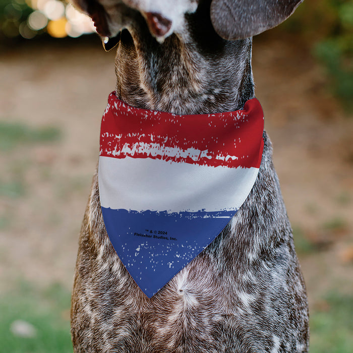 Pet Bandana - Bandana Betty Boop RED WHITE & BOOP Pose Americana Stripe Red/White/Blue/Black Pet Bandanas Fleischer Studios, Inc.   