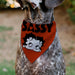 Pet Bandana - Betty Boop #SASSY Face Red/Black Pet Bandanas Fleischer Studios, Inc.   