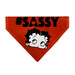 Pet Bandana - Betty Boop #SASSY Face Red/Black Pet Bandanas Fleischer Studios, Inc.   