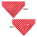 Pet Bandana - MINNIE MOUSE Autograph Script Polka Dot Red/White Pet Bandanas Disney   