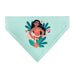 Pet Bandana - Moana Standing Pose and Plants Greens Pet Bandanas Disney   