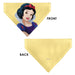 Pet Bandana - Snow White Smiling Face Pose Yellow Pet Bandanas Disney