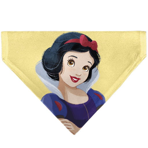 Pet Bandana - Snow White Smiling Face Pose Yellow Pet Bandanas Disney