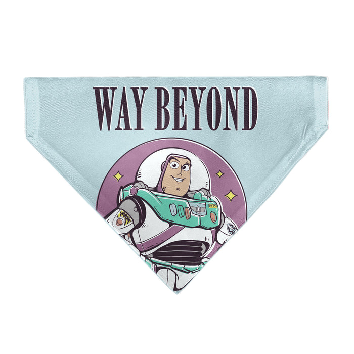 Pet Bandana - Toy Story Buzz Lightyear WAY BEYOND Pose Light Blue Pet Bandanas Disney