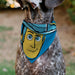 Pet Bandana - Toy Story Woody Pop Art Face Close-Up Blues Pet Bandanas Disney