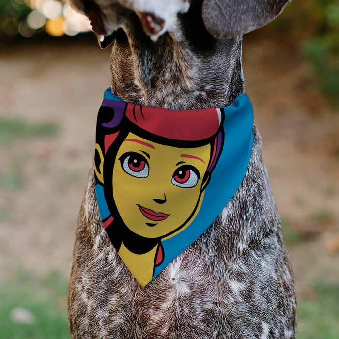 Pet Bandana - Toy Story Bo Peep Close-Up Pop Art Face Blue Pet Bandanas Disney