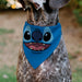 Pet Bandana - Stitch Smiling Face Character Close-Up Blues Pet Bandanas Disney