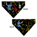 Pet Bandana - Stitch and Scrump Ukulele Jam Pose Black/Yellow Pet Bandanas Disney