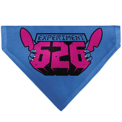 Pet Bandana - Stitch EXPERIMENT 626 Logo Blue/Pink Pet Bandanas Disney