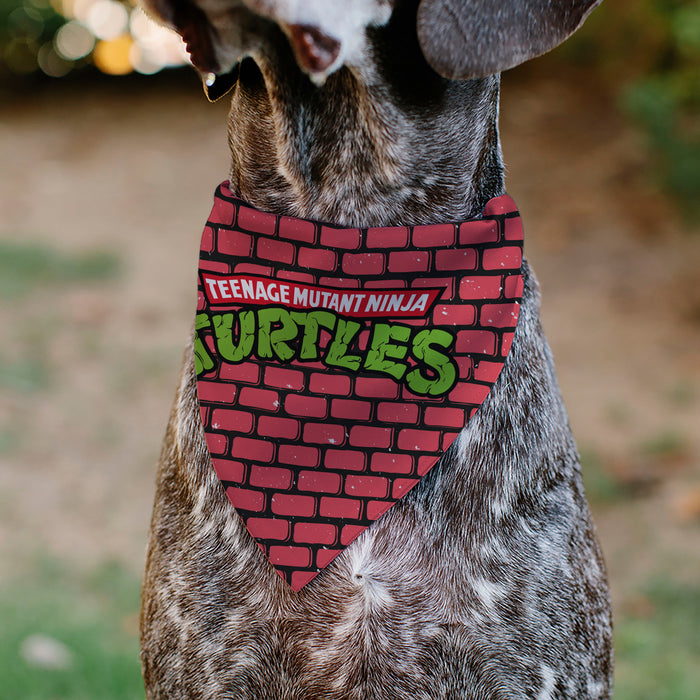 Pet Bandana - TEENAGE MUTANT NINJA TURTLES Brick Title Logo Pet Bandanas Nickelodeon   