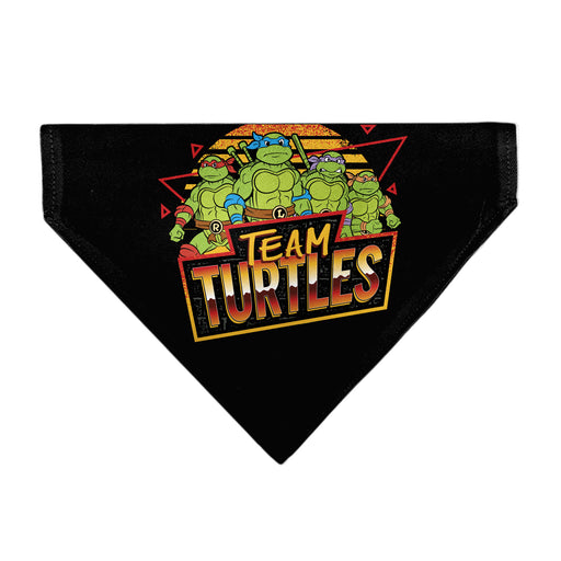 Pet Bandana - Teenage Mutant Ninja Turtles TEAM TURTLES Group Pose Black/Red Pet Bandanas Nickelodeon   