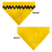 Pet Bandana - Peanuts Charlie Brown Zig Zag Stripe Yellow/Black Pet Bandanas Peanuts Worldwide LLC   